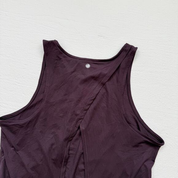 Yogalicious Open Back Tank Top Purple, Size Medium - Picture 5 of 5